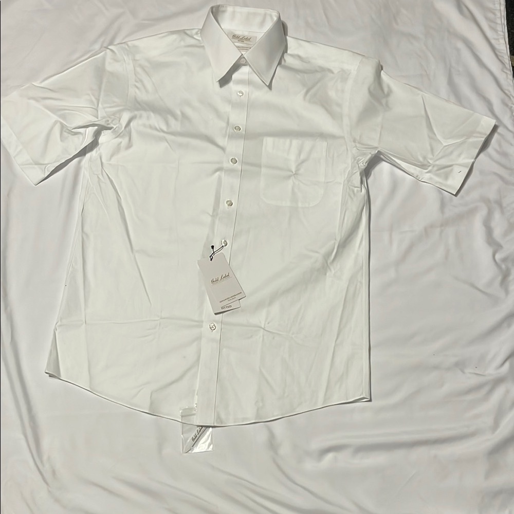 gold Label Roundtree & yorke Classic White Men's Shirt